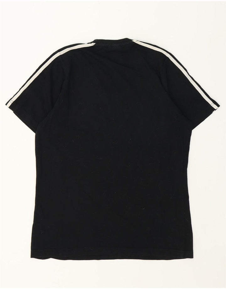 ADIDAS Mens T-Shirt Top Small Black Cotton Vintage Adidas and Second-Hand Adidas from Messina Hembry 