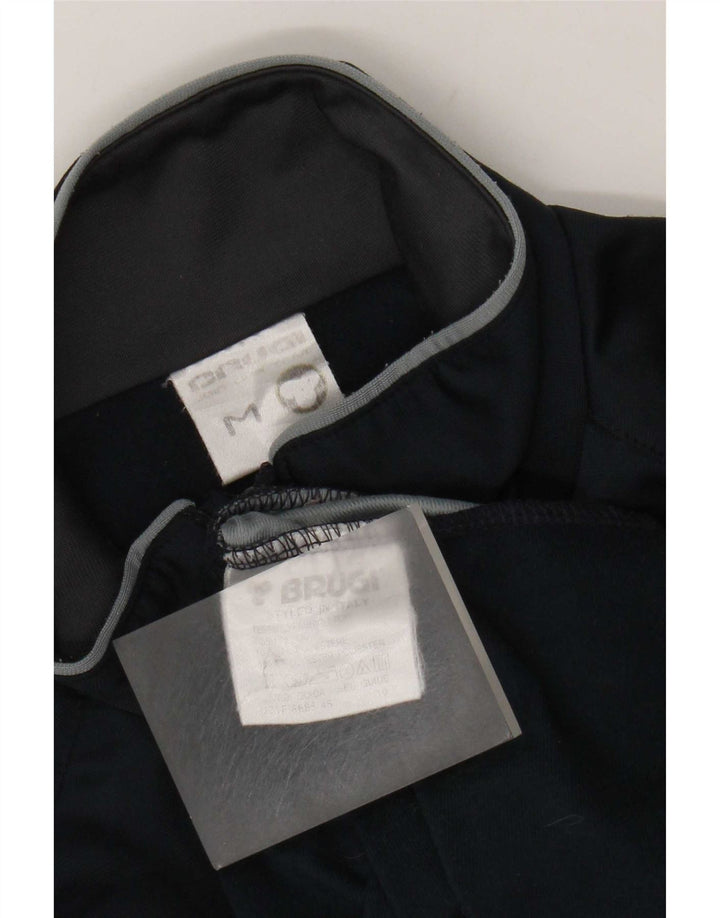 Brugi Mens Treino Top Jaqueta Médio Azul Marinho Colourblock Poliéster