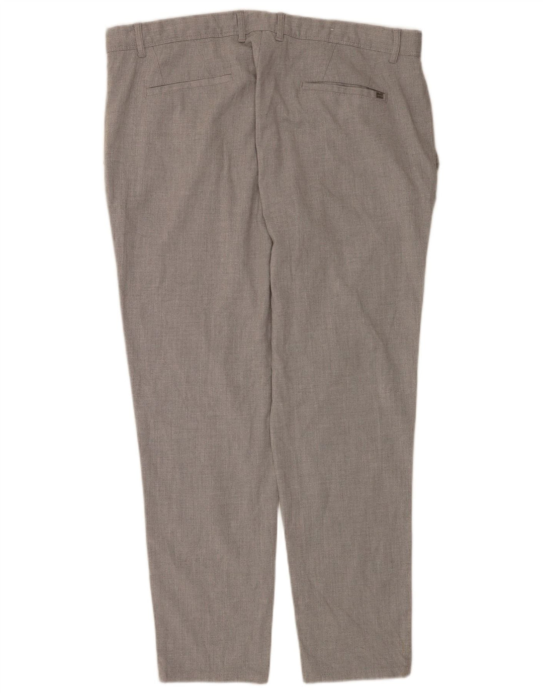 Zara Mens Slim Chino Trousers EU 48 XL W38 L29 Grey Polyester
