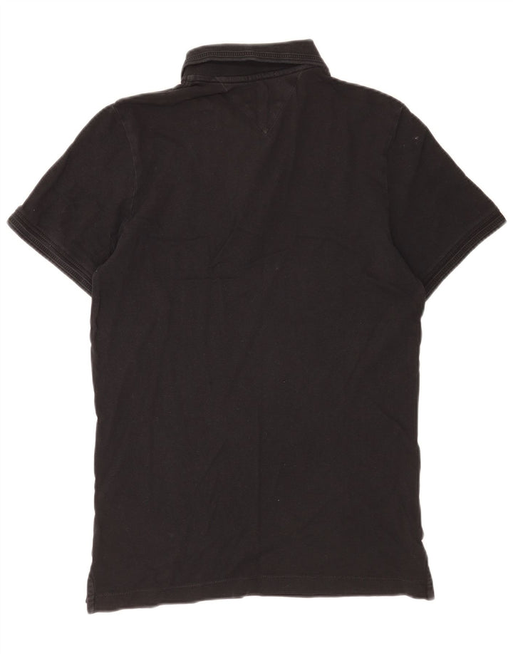 Tommy Hilfiger Mens Slim Fit Polo Shirt Small Black