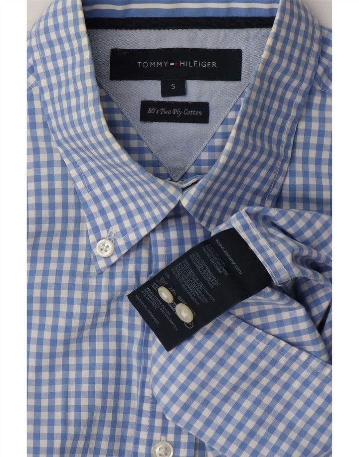 Camisa Tommy Hilfiger Hombre Small Blue Gingham Cotton