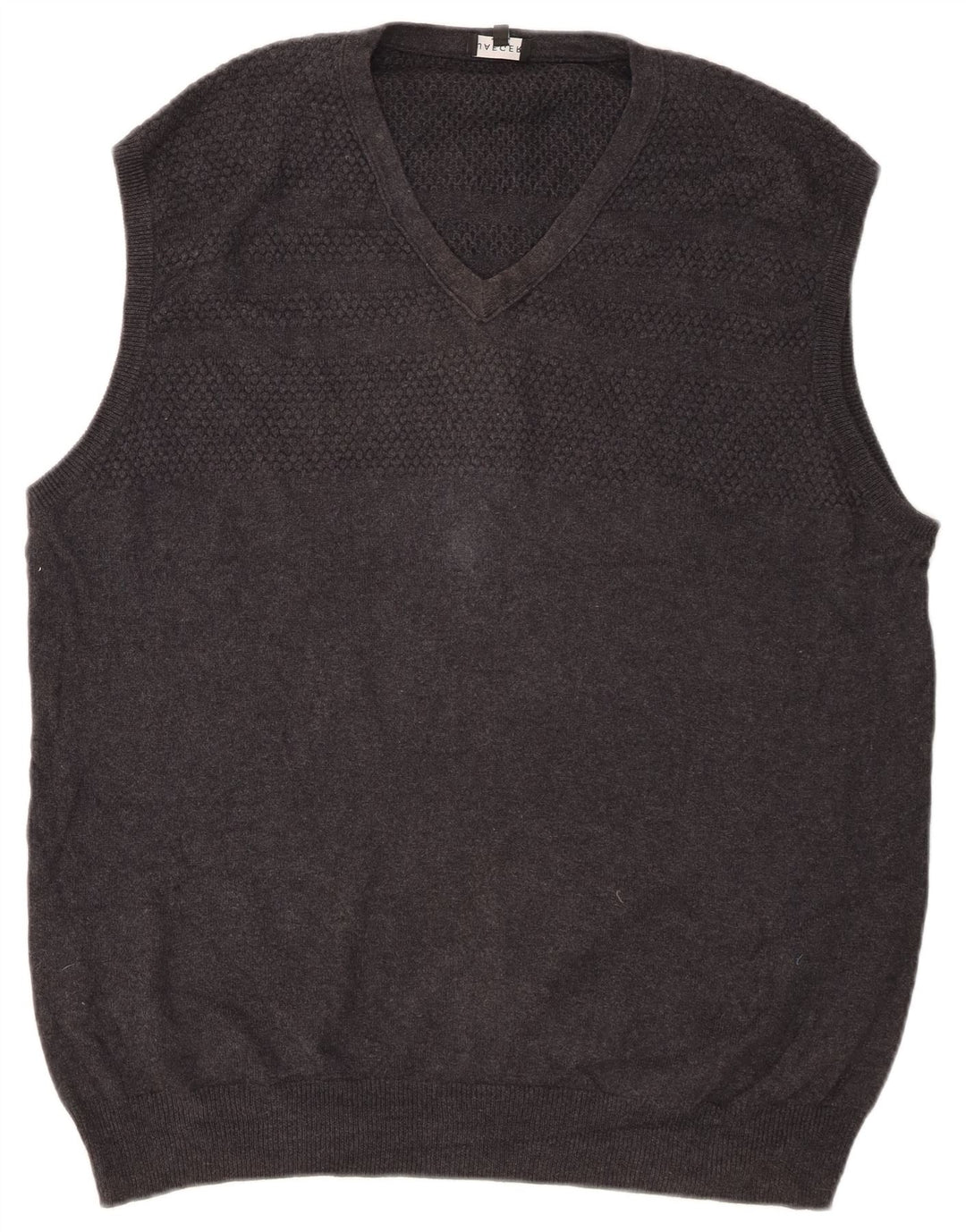 JAEGER Mens Vest Tank Top Large Grey Cotton