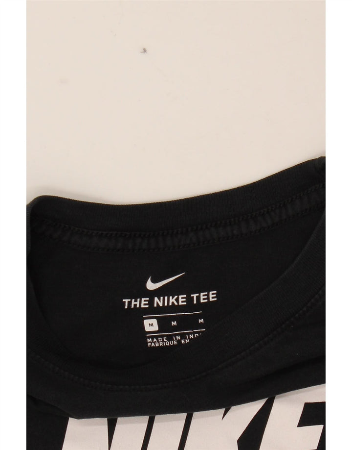 NIKE Womens Graphic T-Shirt Top UK 14 Medium Black Cotton Vintage Nike and Second-Hand Nike from Messina Hembry 