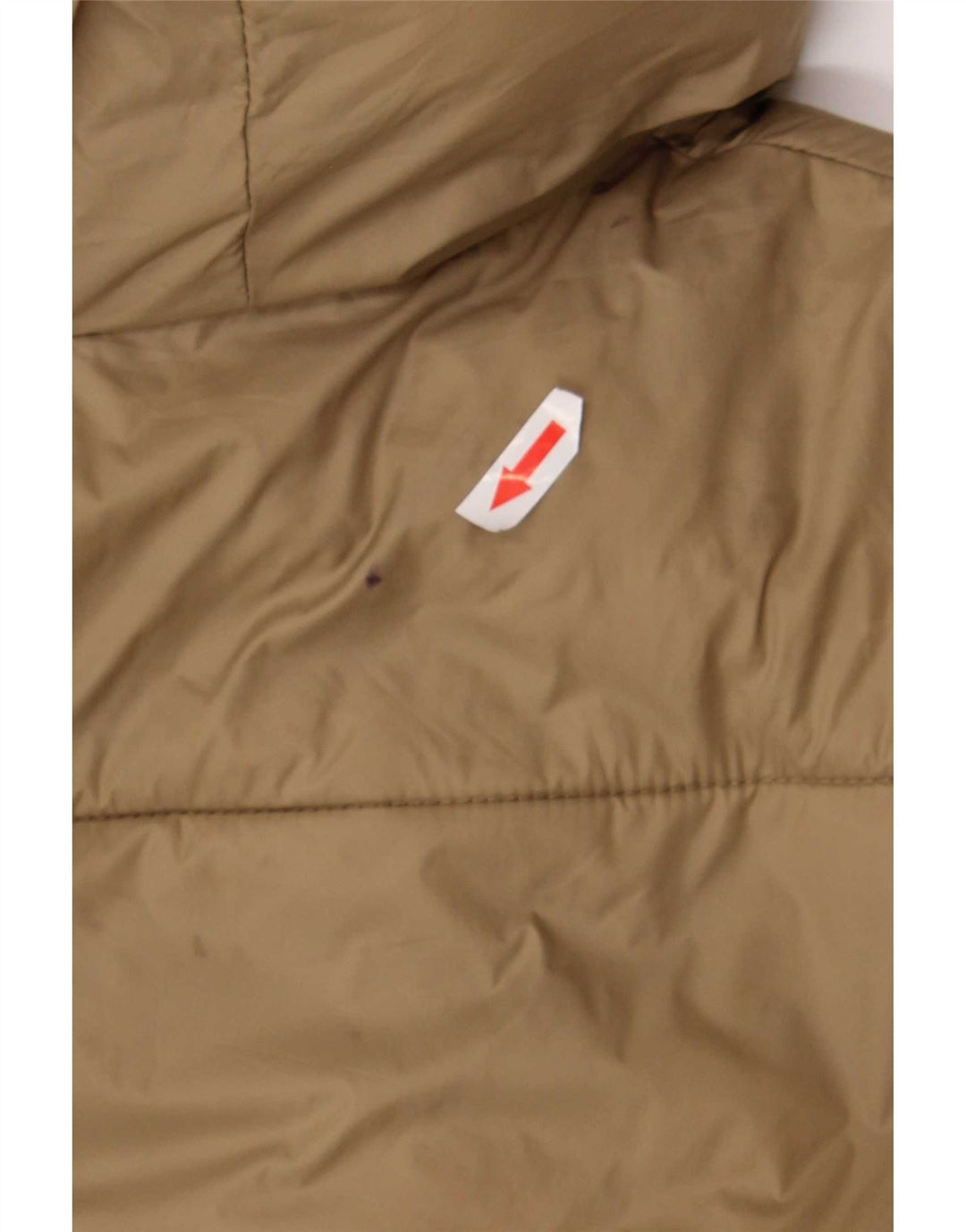 Zara Damen-Jacke mit Kapuze, gepolstert, UK 20 2XL, Beige, Polyester