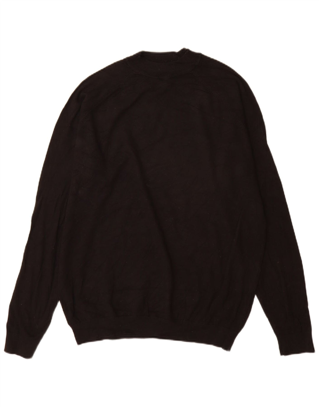 Zara Homme Pull Col Roulé Pull Large Noir Viscose