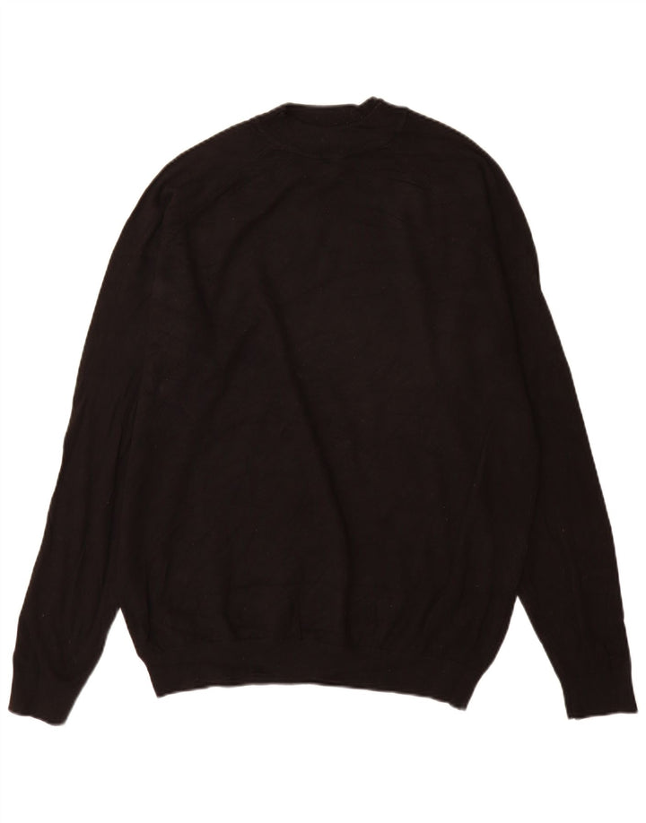 Zara Homme Pull Col Roulé Pull Large Noir Viscose