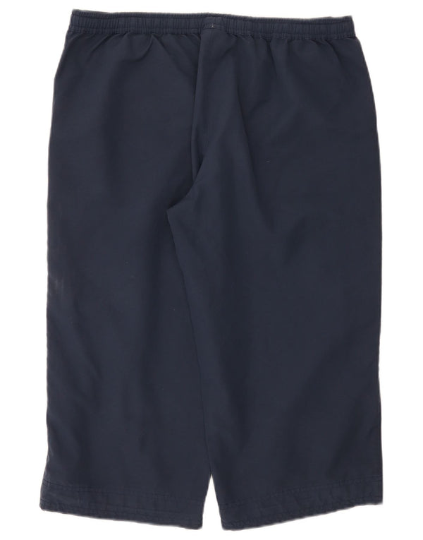 Pantaloncini sportivi Reebok da donna Bermuda UK 14 Large blu navy in poliestere