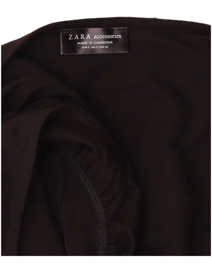 ZARA Womens Sleeveless Bodysuit UK 10 Small Black