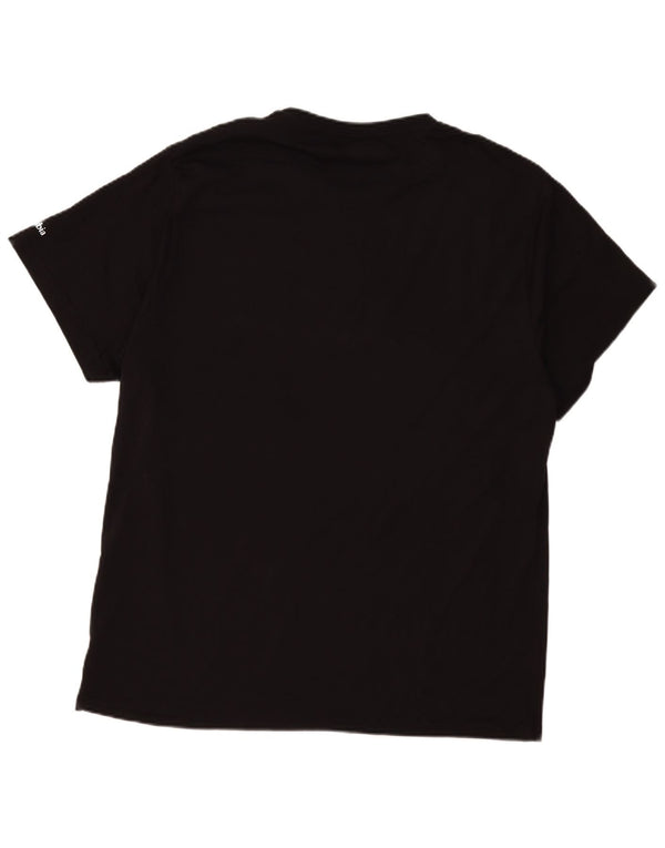 Columbia Camiseta gráfica para hombre Top 2XL Algodón negro