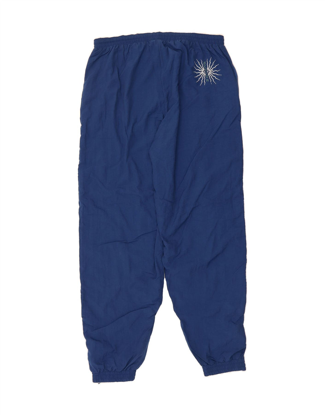 ETIREL Mens Tracksuit Trousers Joggers 2XL  Blue Colourblock Polyester Vintage Etirel and Second-Hand Etirel from Messina Hembry 