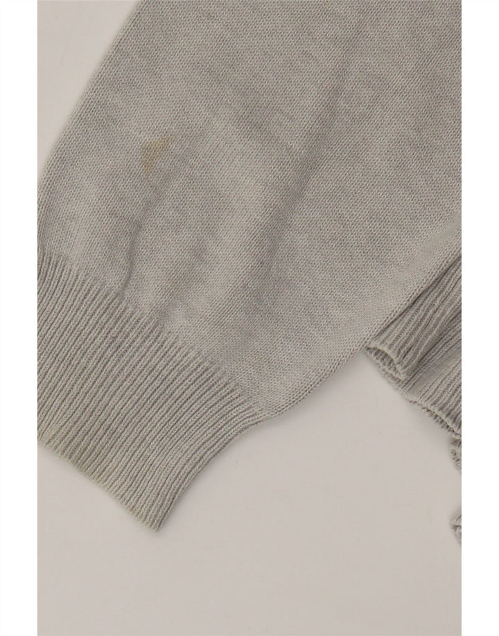 Marks & Spencer Mens Blue Harbour V-Neck Jumper Sweater Large Grey