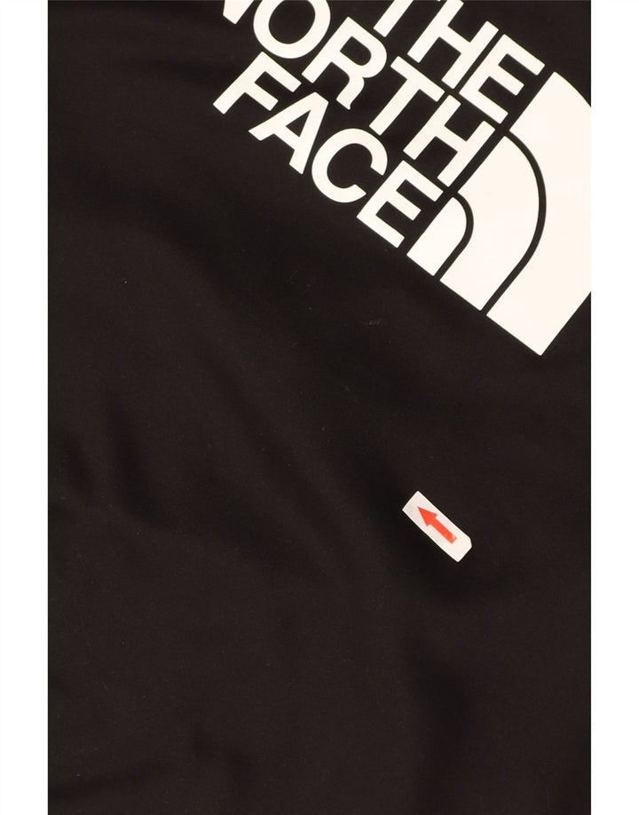 THE NORTH FACE Womens Crop Oversized Sweatshirt Jumper UK 10 Small Black