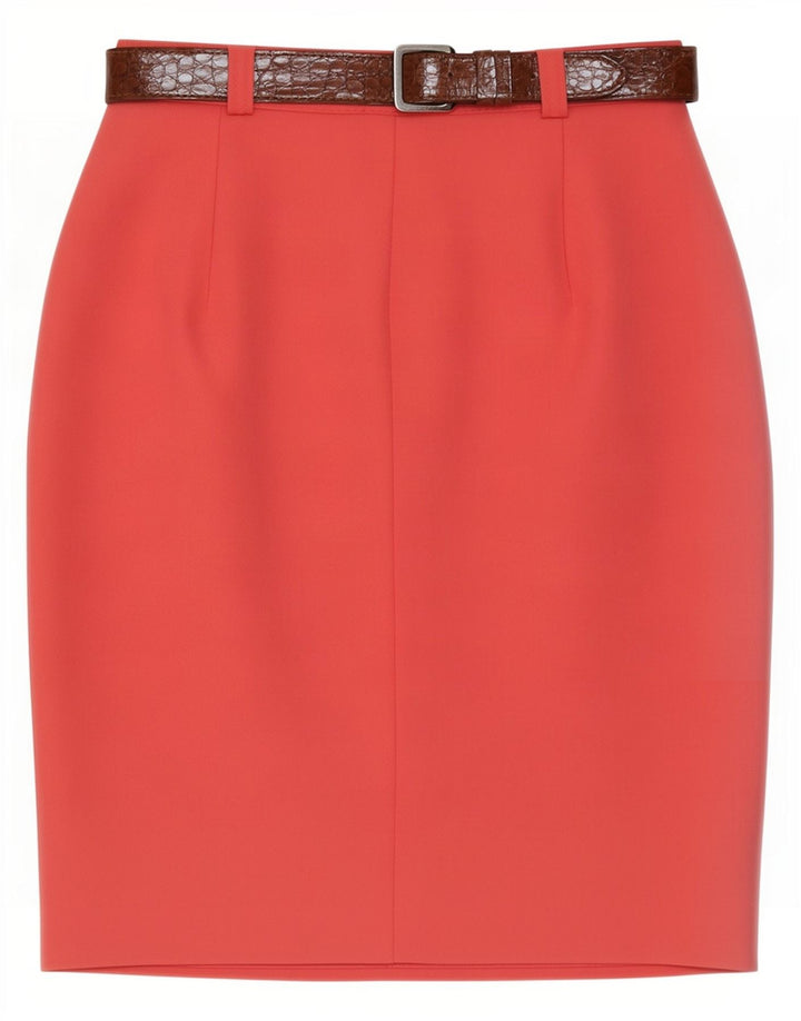 Gonna a tubino vintage da donna media W28 rosa in poliestere