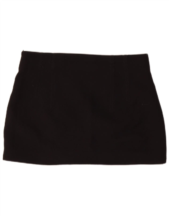 Zara Dame Mini-nederdel XL W34 Sort Polyester