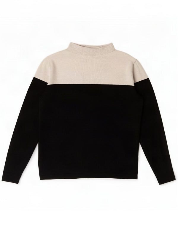 Marks & Spencer Dame Turtle Neck Jumper Sweater UK 10 Small Black
