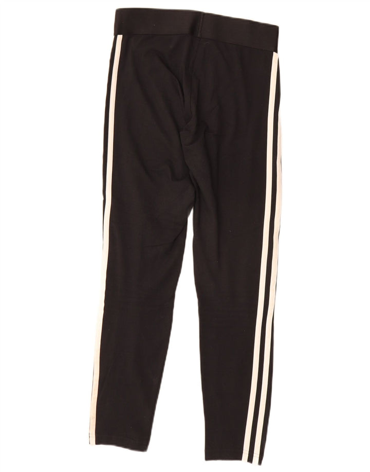 Adidas Womens Leggings UK 4/6 XS Black Polyester