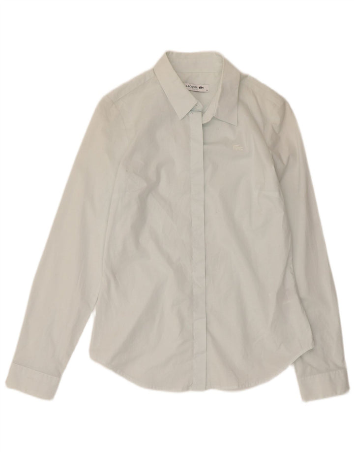 Lacoste Womens Slim Fit Shirt Size 36 Small Green Cotton