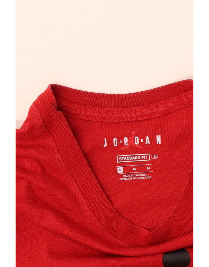 Jordan Mens Standard Fit Graphic T-Shirt Top Medium Red
