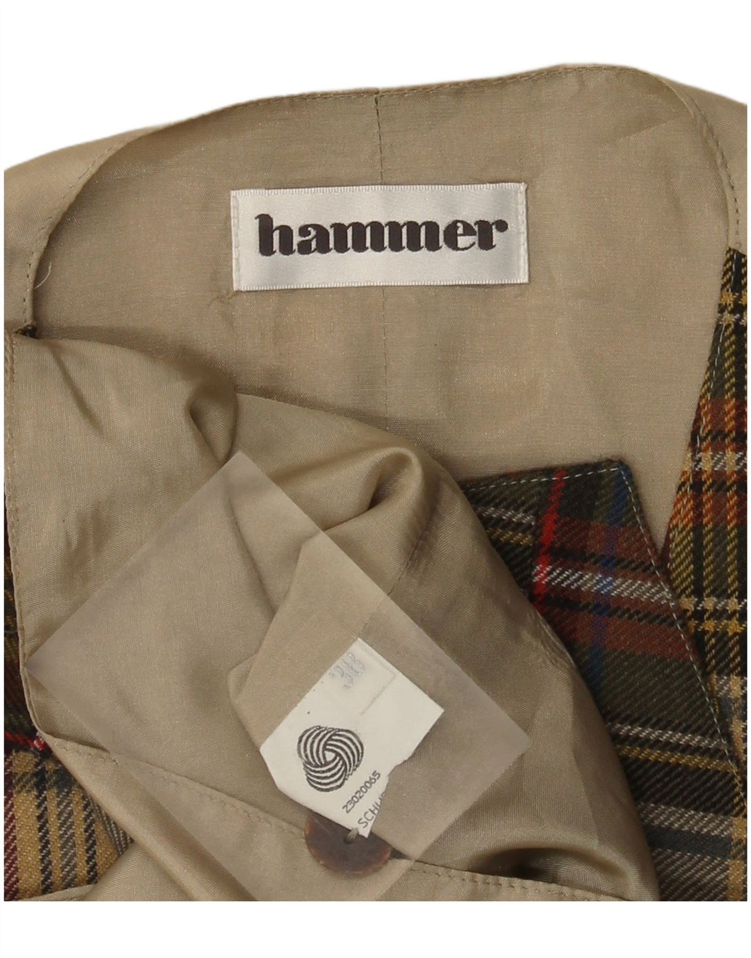Hammer Womens Waistcoat EU 38 Medium Multicoloured Check