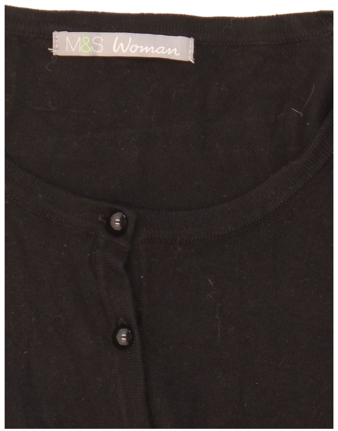 Marks & Spencer Dame Cardigan Sweater UK 14 Medium Black