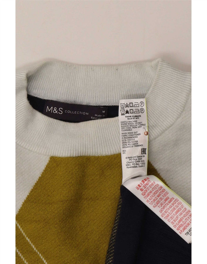 Marks & Spencer Pull ras du cou pour femme UK 14 Medium Multicolore