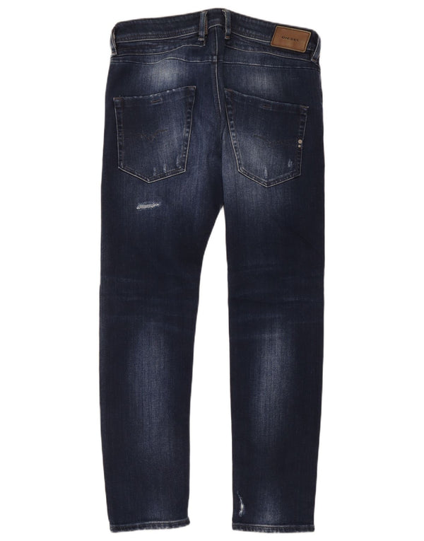 Jeans slim affusolati affusolati Belther da uomo Diesel W32 L30 cotone blu