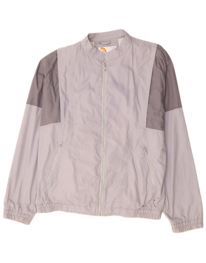 Mercury Mens Bomber Jacket UK 42 XL Purple Colourblock