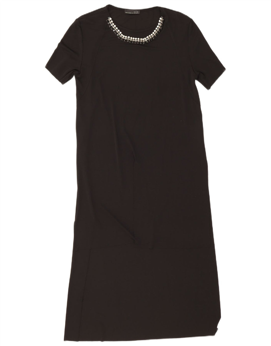 Rochie Maxi pentru Damă Zara UK 12 Medium Negru Poliester