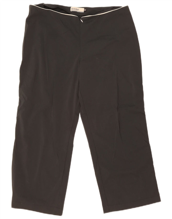 Colmar Womens Cropped Trousers IT 48 XL W34 L24 Black Polyamide