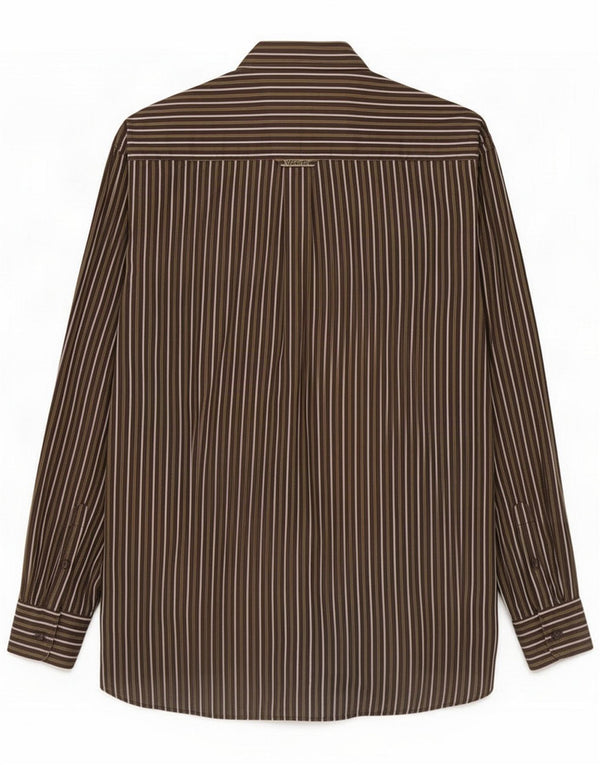Kartel Camisa para hombre XL Marrón Algodón a rayas