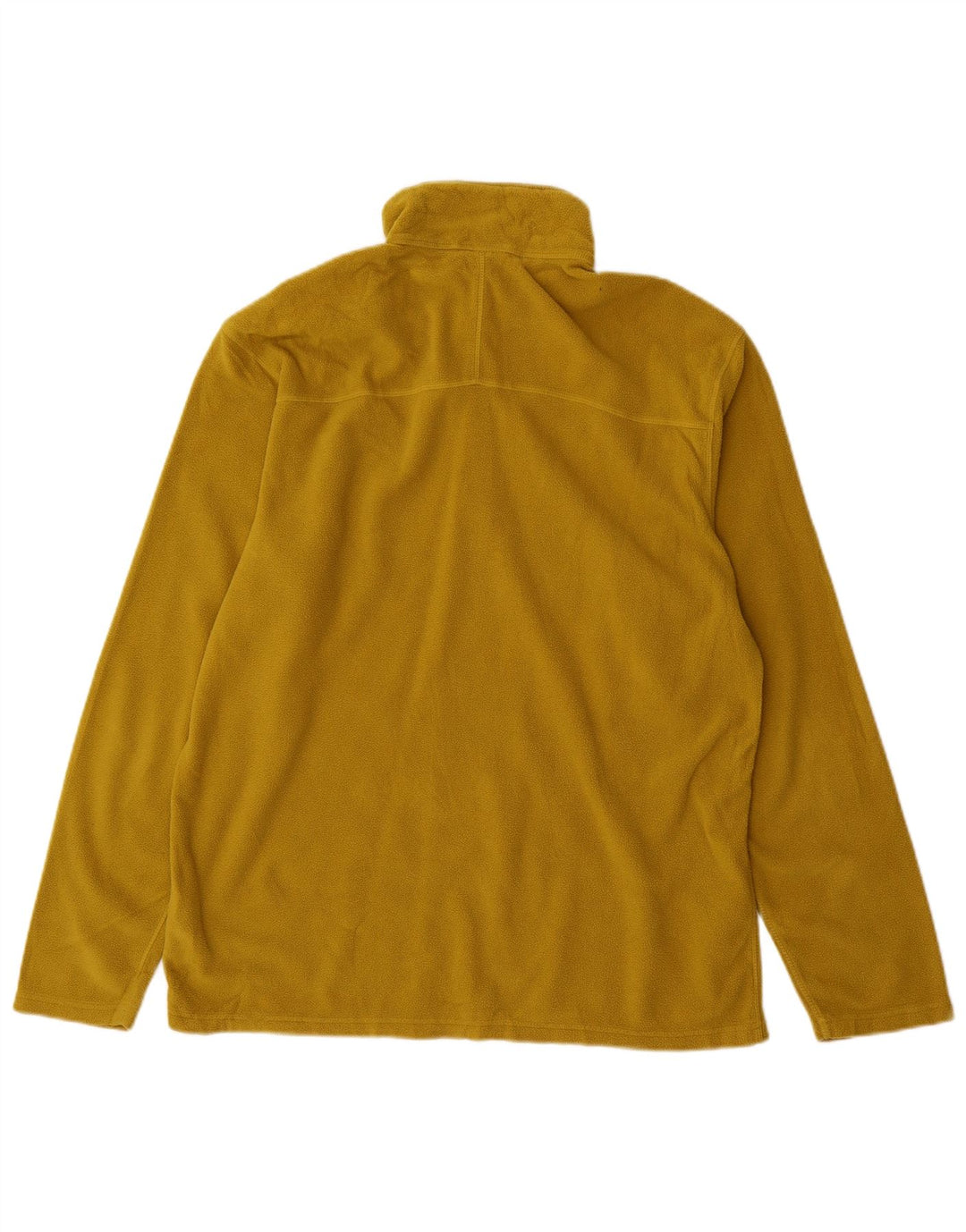 The North Face Mens Zip Neck Fleece Jumper Large Beige Polyester