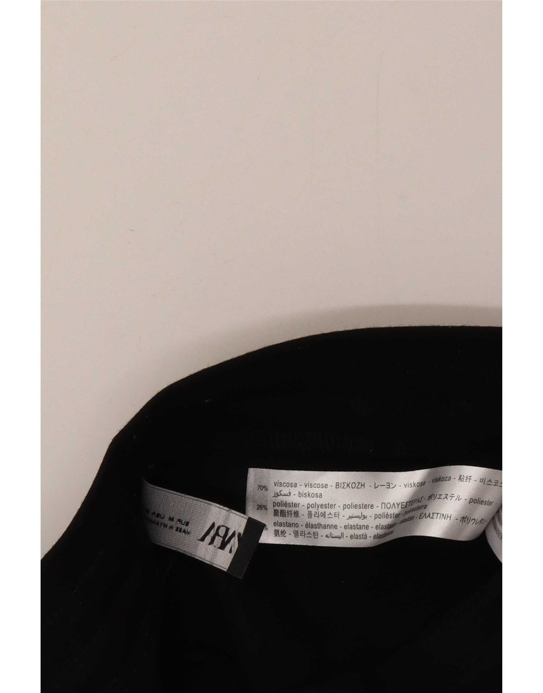 Zara Womens Slim Cargo Trousers Medium W26 L26 Black Viscose