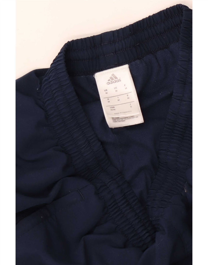 Adidas Mens Tracksuit Trousers Joggers Medium Navy Blue Polyester