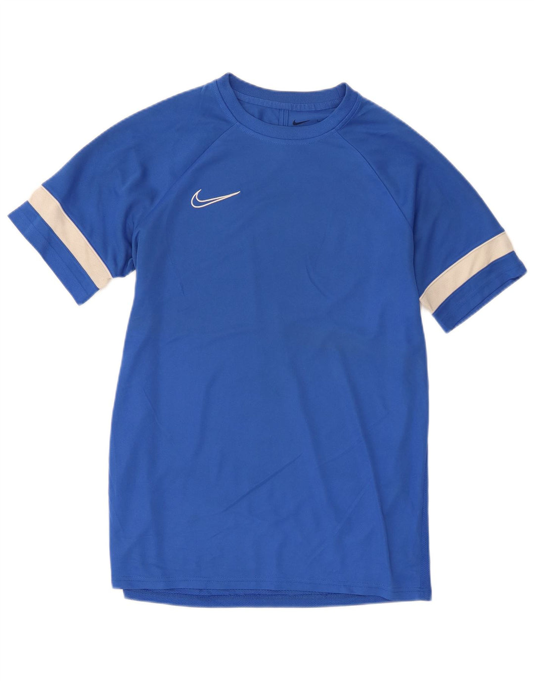 Nike Herre Dri Fit T-Shirt Top Stor Blå Colourblock Polyester