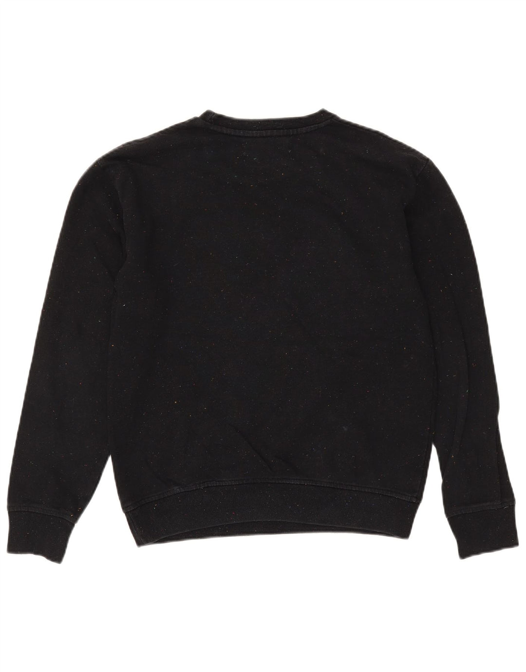 Zara Mens Sweatshirt Jumper Small Black Flecked