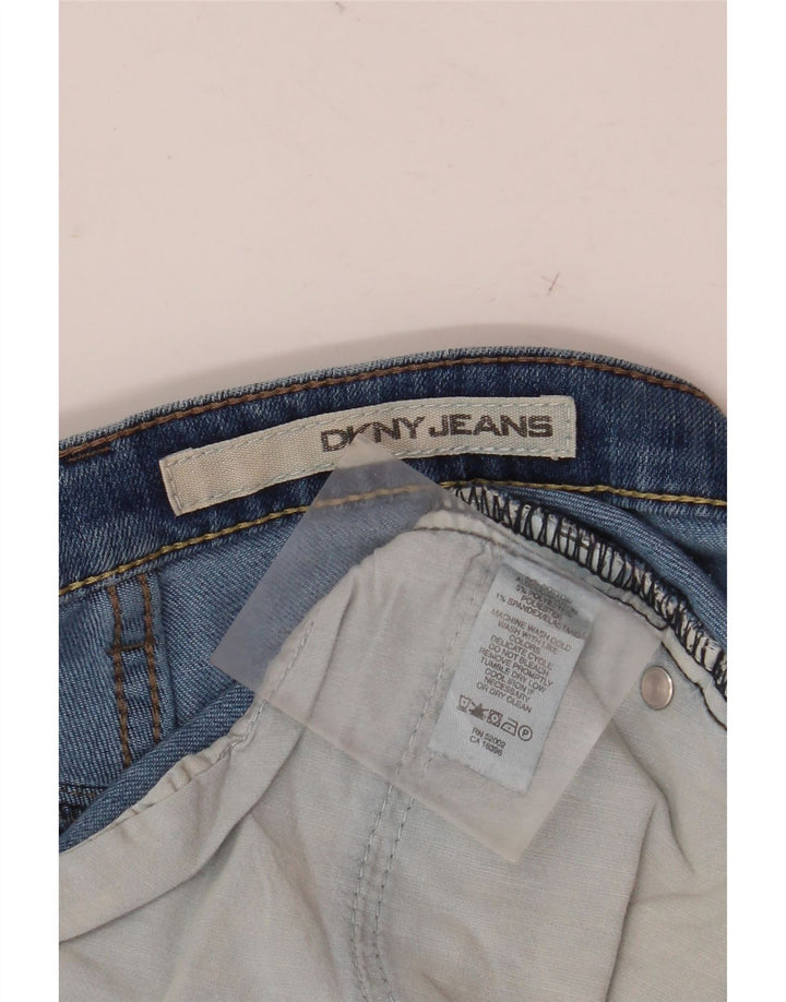 Dkny Womens Soho Flared Jeans W32 L32 Blue Cotton