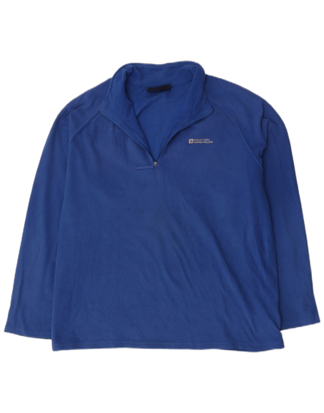 Mountain Warehouse Jersey de forro polar con cuello y cremallera para hombre XL Poliéster azul