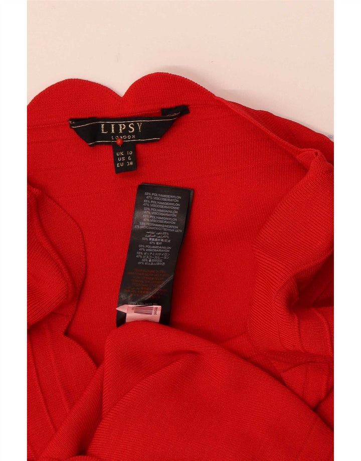 Abito aderente da donna Lipsy UK 10 Small Rosso Poliammide