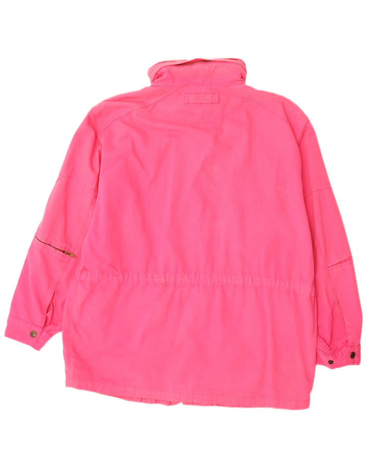 Think Pink Herre Utility Jacket IT 52 XL Pink Bomuld