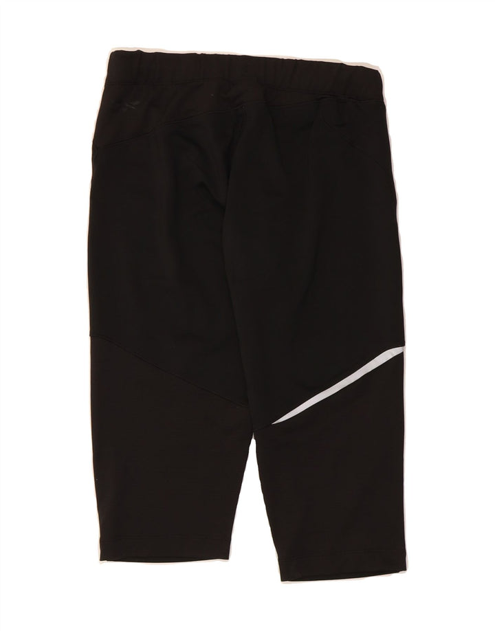 REEBOK Womens Capri Tracksuit Trousers UK 12/14 Medium  Black Polyester Vintage Reebok and Second-Hand Reebok from Messina Hembry 