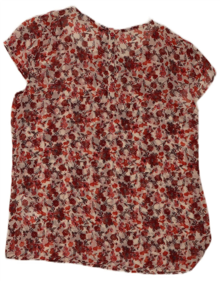 ZARA Womens Trafaluc Blouse Top UK 10 Small Multicoloured Floral Polyester