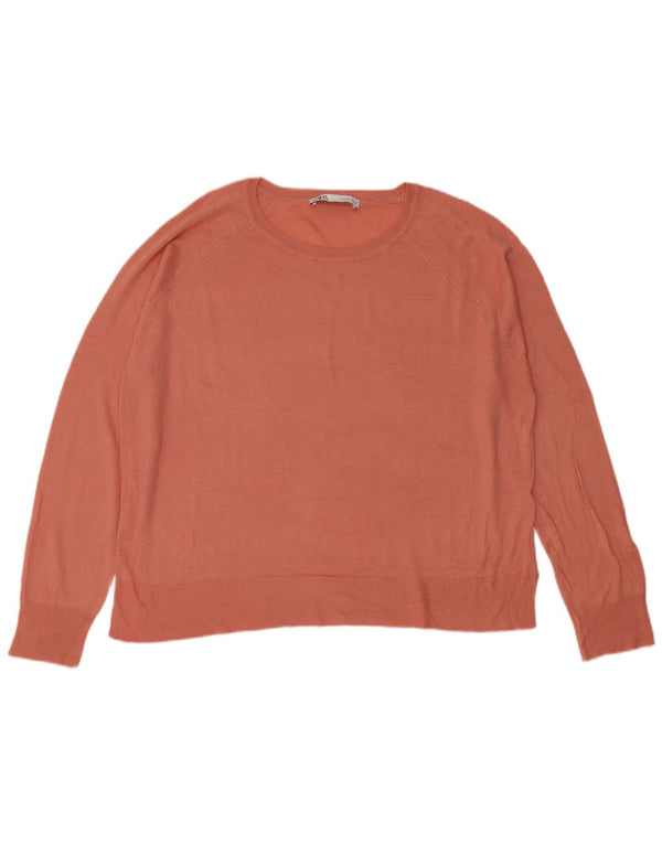 Zara Pull col bateau pour femme UK 16 Large Rose