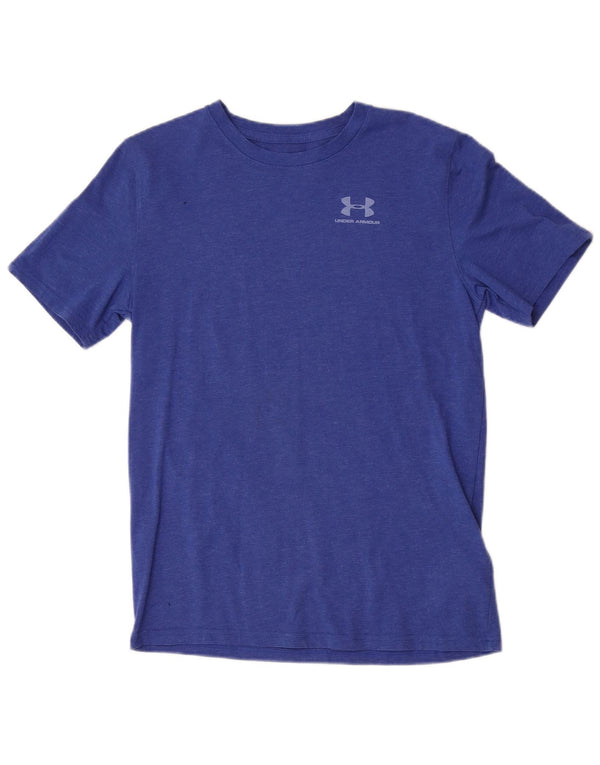 Under Armour Camiseta para niño Top 13-14 años XL Algodón moteado azul