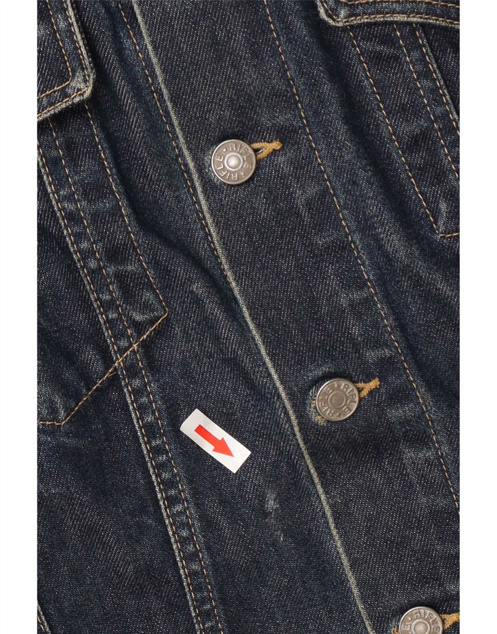 Jaqueta jeans feminina Rifle Reino Unido 14 algodão azul marinho médio