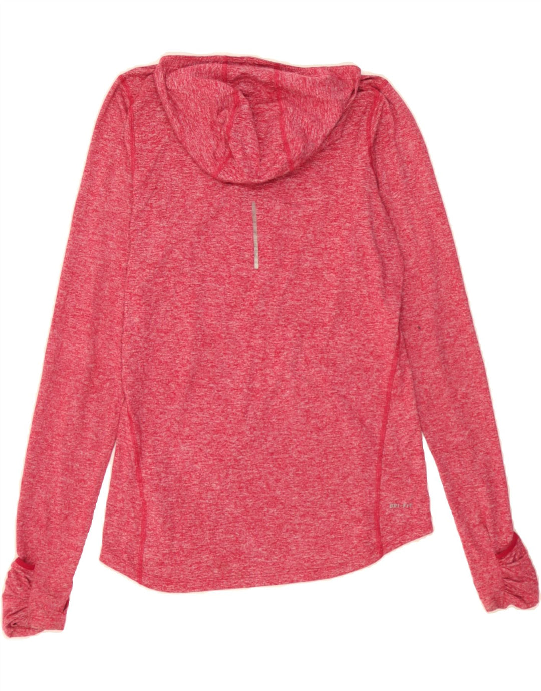 NIKE Womens Dri Fit Hoodie Jumper UK 10 Small Red Polyester Vintage Nike and Second-Hand Nike from Messina Hembry 
