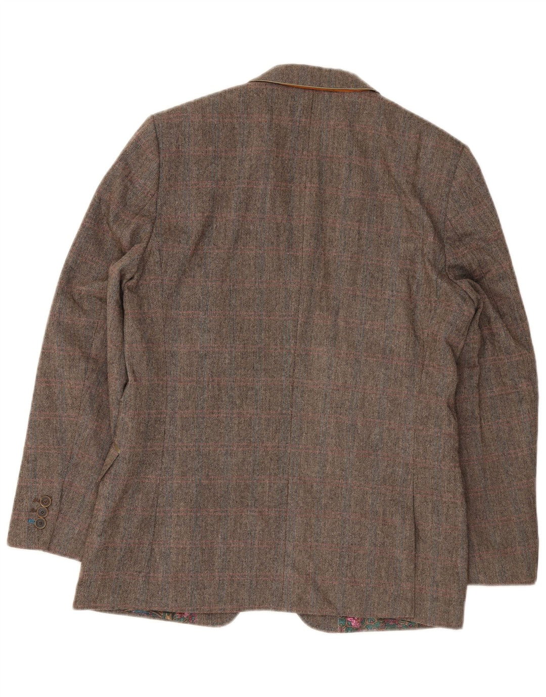 Ted Baker Veste blazer coupe classique pour homme UK 40 Grand chevrons marron