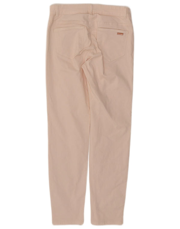 Esprit Damen Slim Fit Freizeithose UK 10 Small W27 L27 Rosa Baumwolle