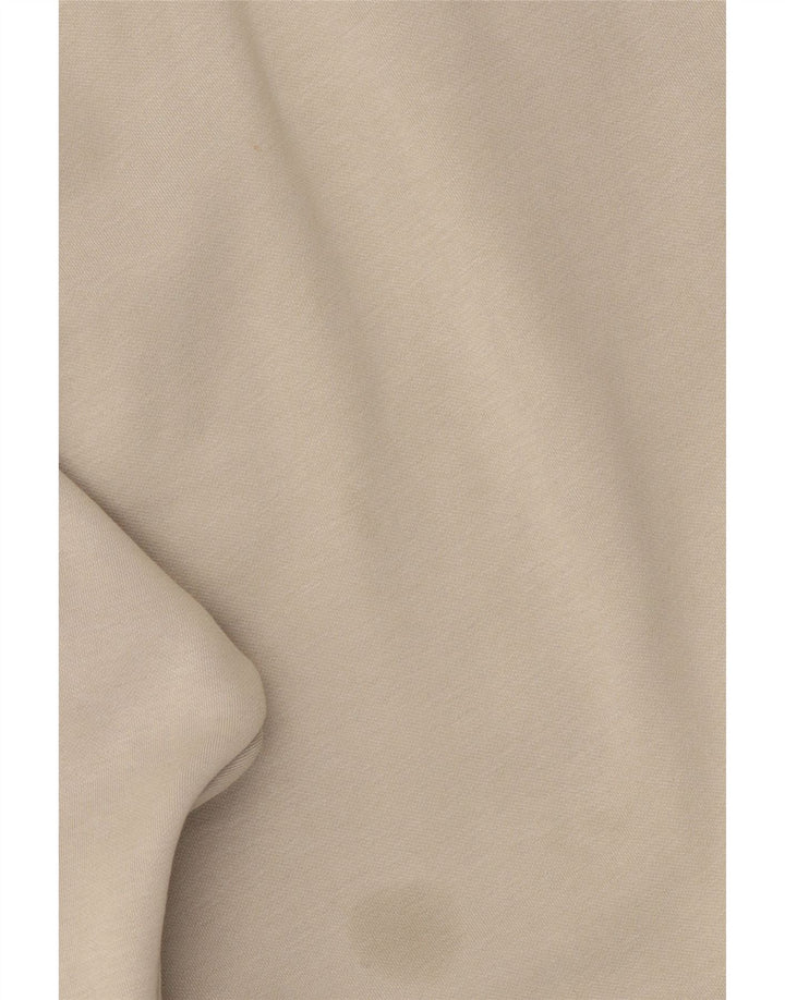 Adidas Mens Graphic Oversized Hoodie Jumper Small Beige