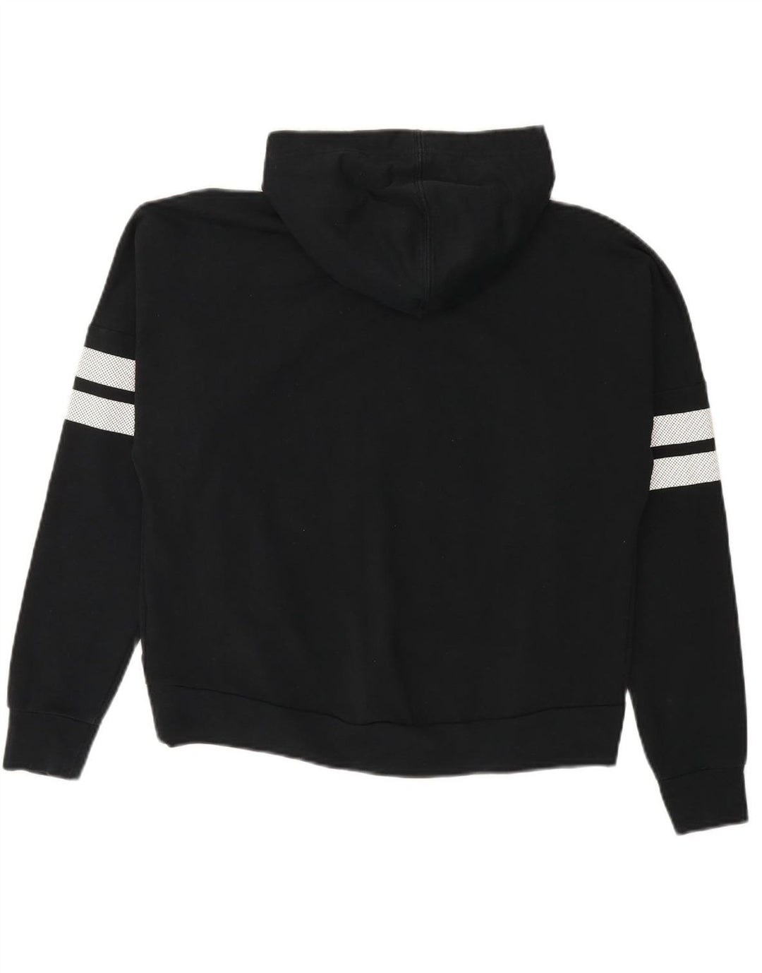 PUMA Womens Oversized Graphic Hoodie Jumper UK 8 Small  Black