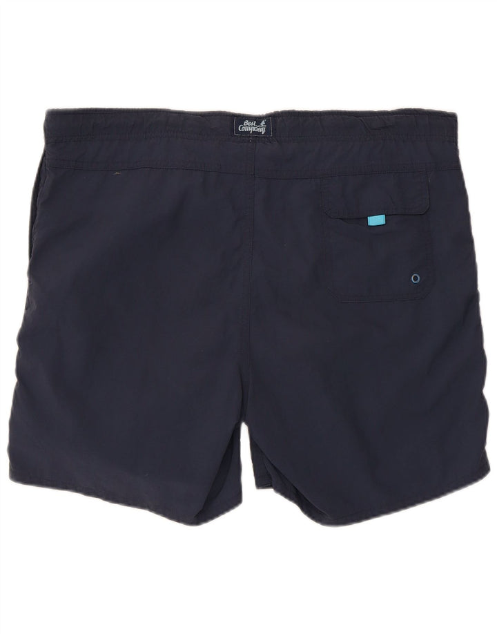 Best Company Mens Swimming Shorts Medium  Navy Blue Polyester